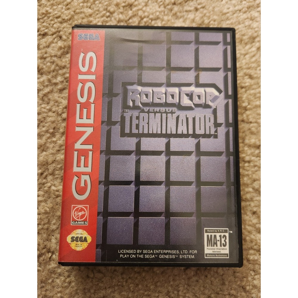 Robocop Vs Terminator Sega Genesis NO MANUAL